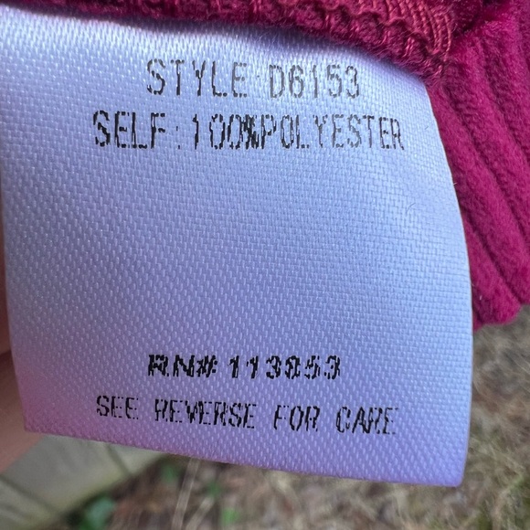 SUGARLIPS Corduroy Shirt Dress in Red Merlot Women’s XS NWT NEW - Picture 10 of 13